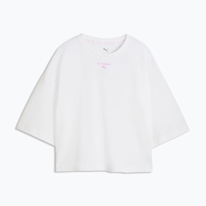 Maglietta da allenamento donna PUMA x HYROX Cropped Lifestyle Tee bianca