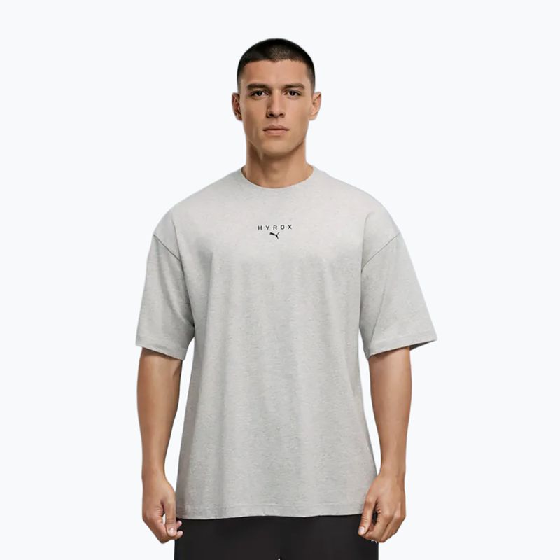 Maglietta da allenamento uomo PUMA x HYROX Lifestyle Tee grigia