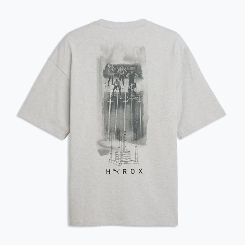 Maglietta da allenamento uomo PUMA x HYROX Lifestyle Tee grigia 5