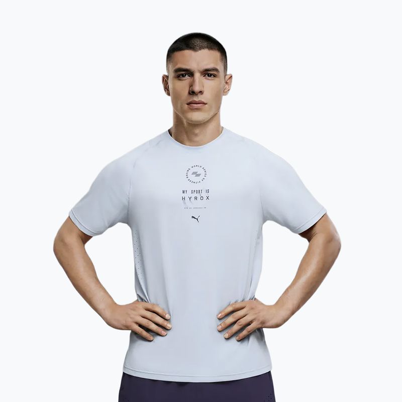 Maglietta da allenamento uomo PUMA x HYROX Dryelite Training Tee grigia