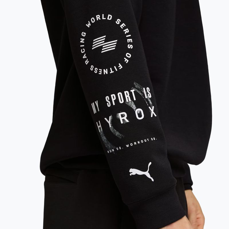 Felpa da allenamento uomo PUMA x HYROX Cloudspun Hoodie nera 5