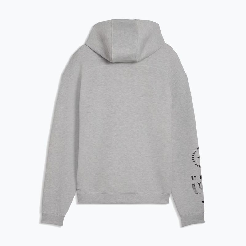 Felpa da allenamento uomo PUMA x HYROX Cloudspun Hoodie grigia 2