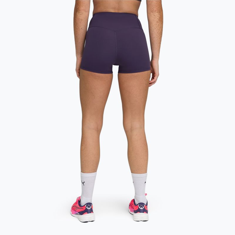 Pantaloni da allenamento donna PUMA x HYROX Shapeluxe 3" Tight deep plum 2