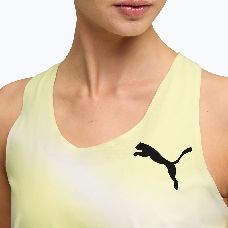 Maglia da running da donna PUMA Lightspeed Ultraweave Graphic Singlet silver mist 4