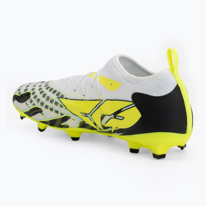Scarpe da calcio per bambini PUMA Future 9 Match Creativity Fg/Ag Jr yellow alert/mint jelly/puma white/puma black 3