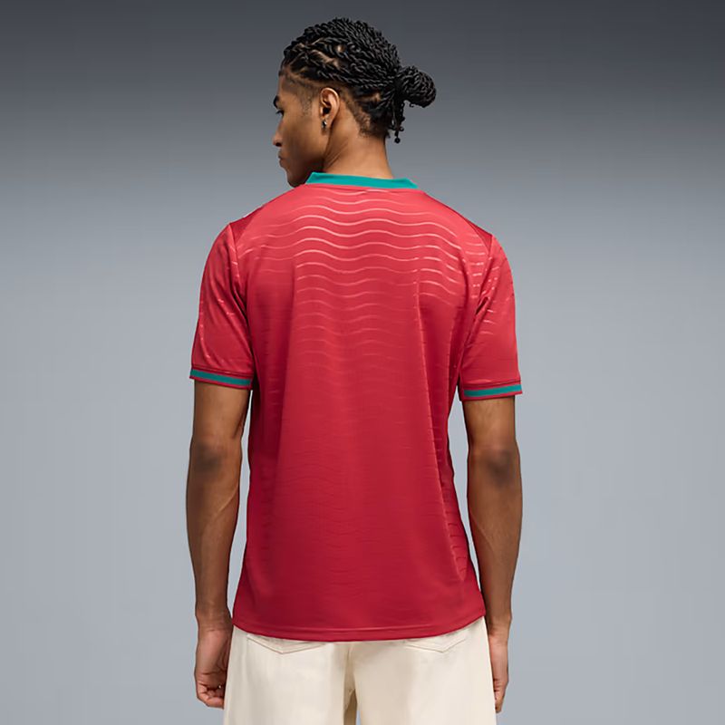 Maglia da calcio uomo PUMA FPF Portogallo Home Jersey Replica Club rossa/verde 3