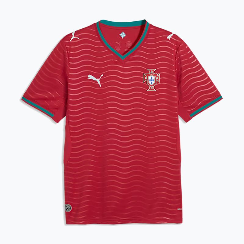 Maglia da calcio uomo PUMA FPF Portogallo Home Jersey Replica Club rossa/verde 6