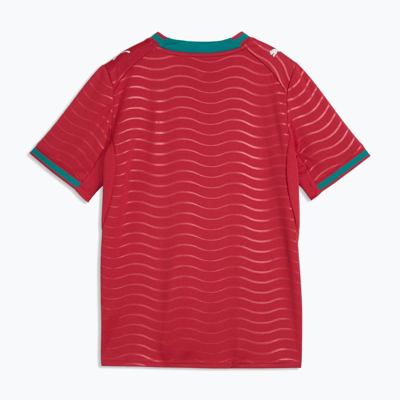 Maglietta da calcio per bambini PUMA FPF Portogallo Home Jersey Replica Club Jr rossa/verde 2
