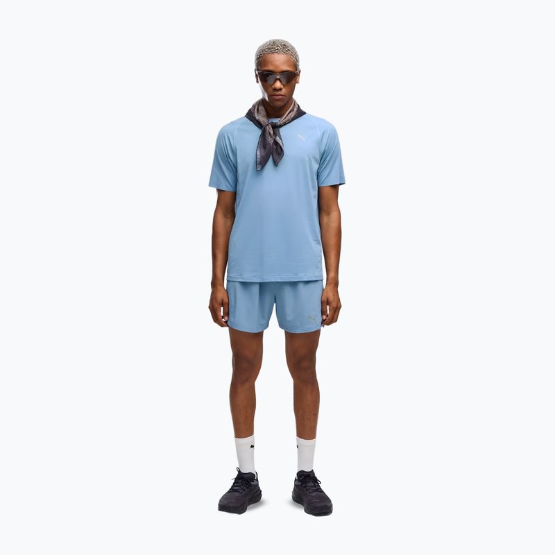 Maglia da corsa da uomo PUMA Run Cloudspun Tee zen blue 2