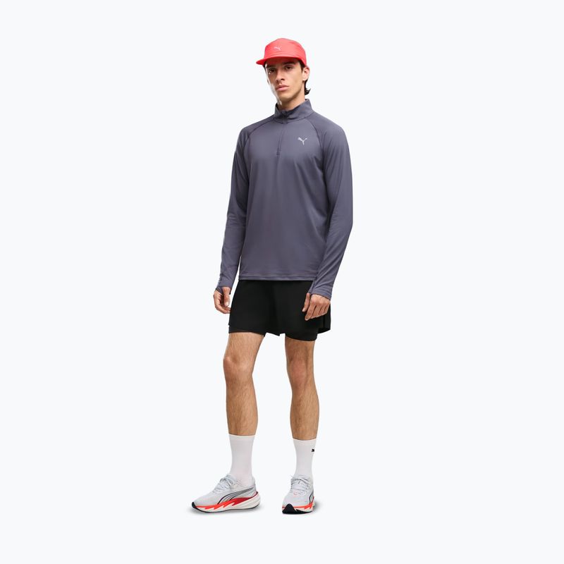 Felpa da corsa uomo PUMA Run Velocity Cloudspun 1/4 Zip inky depths 2
