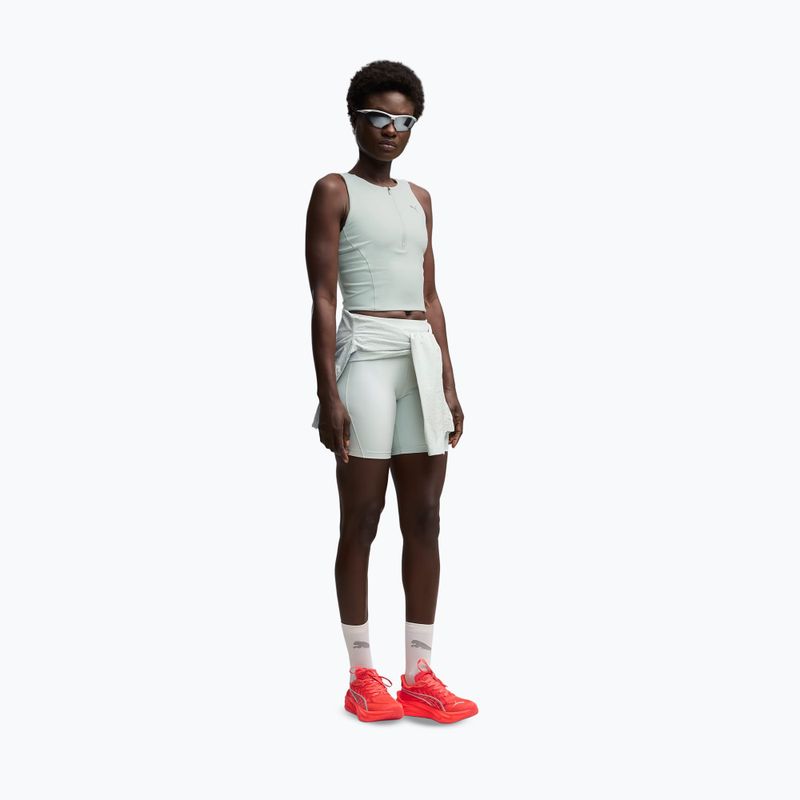 Top da running donna PUMA Run Lightstride Crop Top creme de mint 2