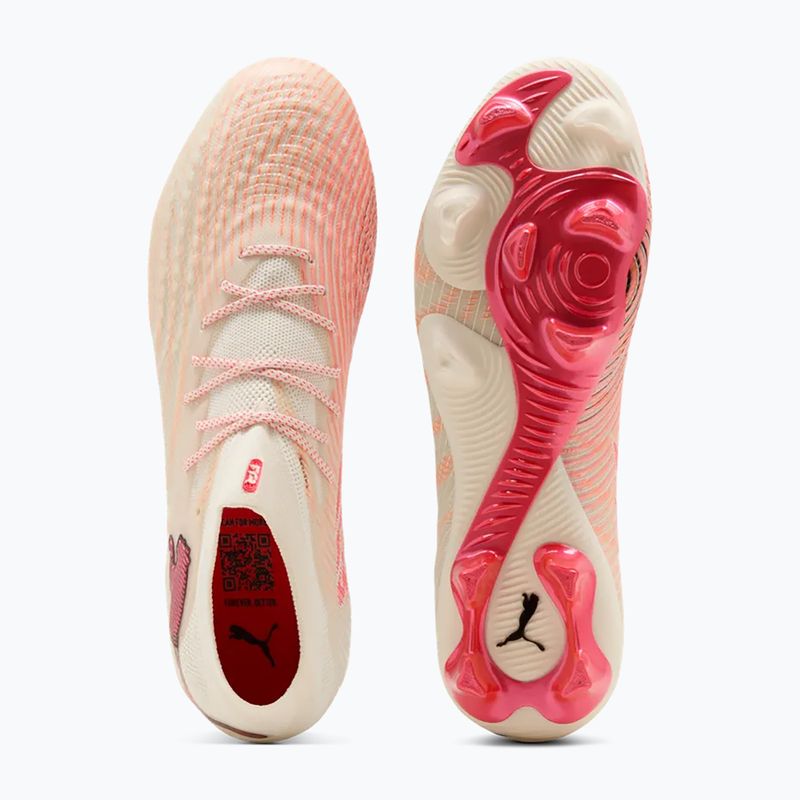Scarpe da calcio PUMA Future 9 Ultimate FG sugared almond/puma white/ultra red/puma black 4