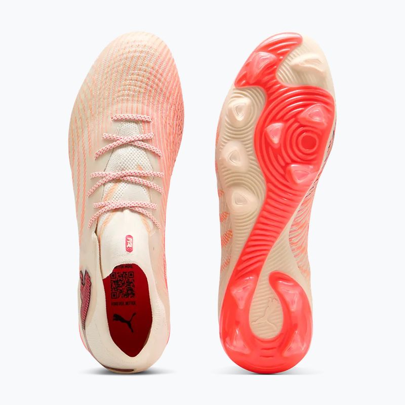 Scarpe da calcio PUMA  Future 9 Fusin FG/AG sugared almond/puma white/ultra red/puma black 3