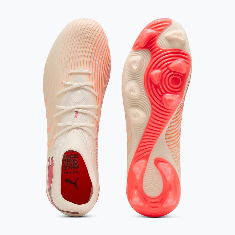 Scarpe da calcio PUMA Future 9 Match FG/AG sugared almond/puma white/ultra red/puma black 5