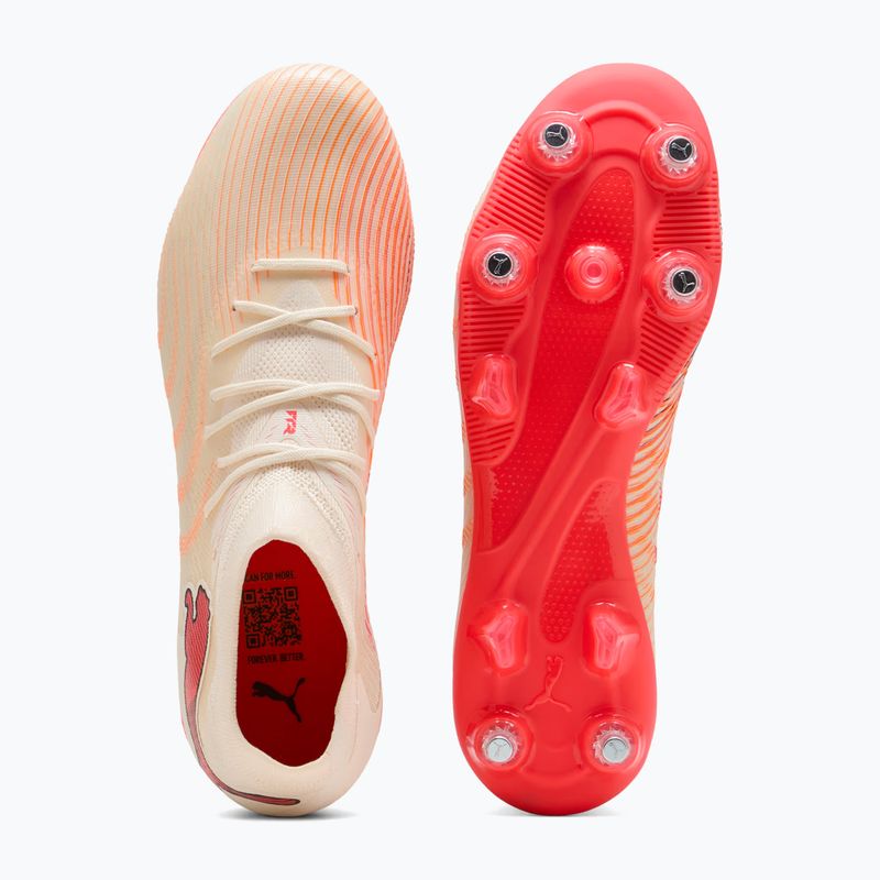 Scarpe da calcio PUMA Future 9 Match MxSG sugared almond/puma white/ultra red/puma black 5