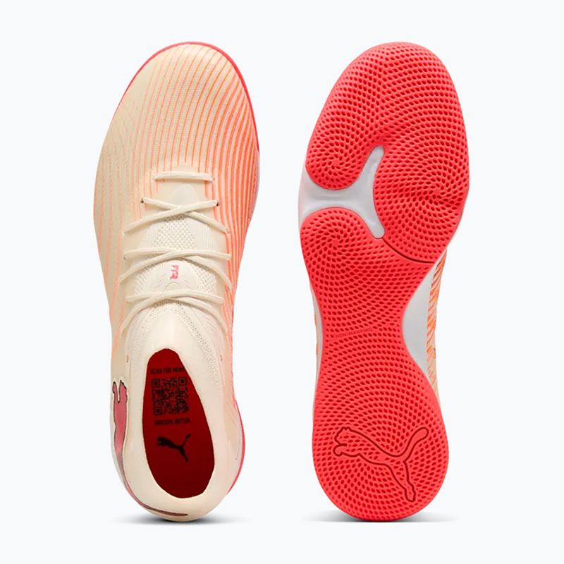 Scarpe da calcio PUMA Future 9 Match IT sugared almond/puma white/ultra red/puma black 3