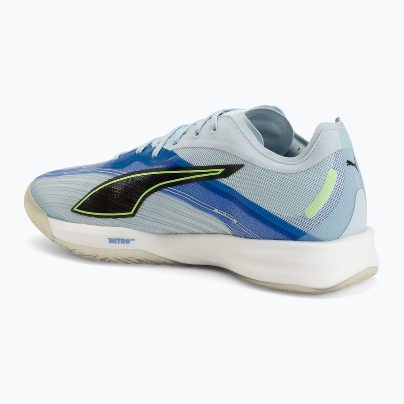 Scarpe da pallamano PUMA Accelerate Nitro SQD 5 aqua glow/puma black/green glare/royal sapphire 3
