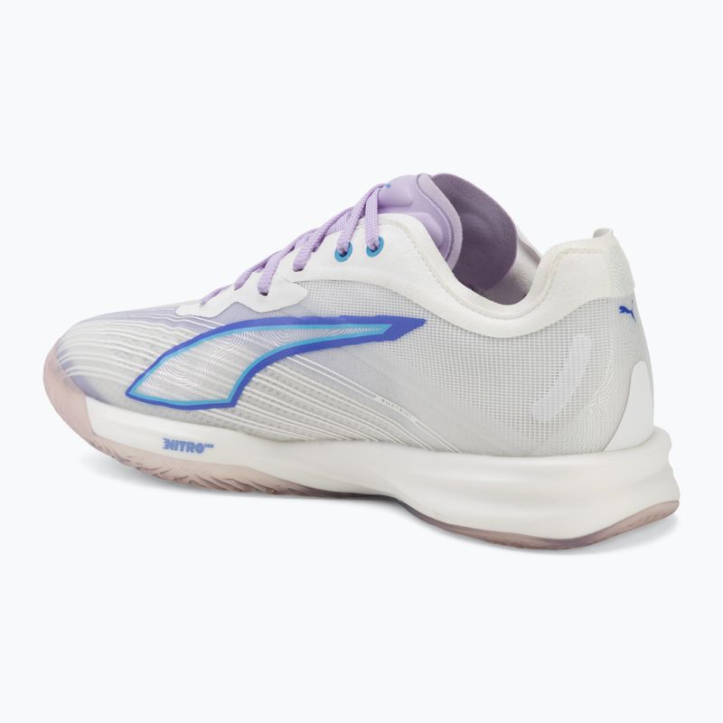 Scarpe da pallamano PUMA Accelerate Nitro SQD 5 puma white/royal sapphire/light lavender 3