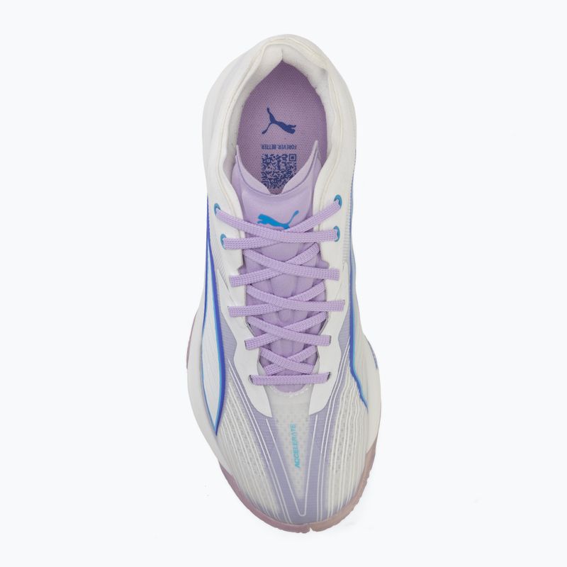 Scarpe da pallamano PUMA Accelerate Nitro SQD 5 puma white/royal sapphire/light lavender 5