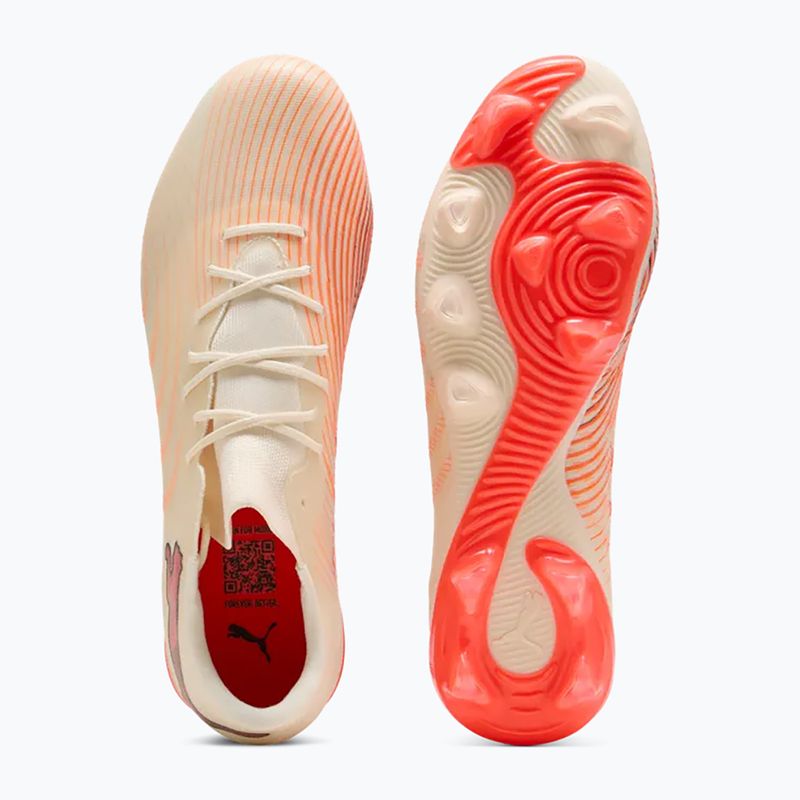 Scarpe da calcio PUMA Future 9 Match Fusion FG/AG sugared almond/puma white/ultra red/puma black 3