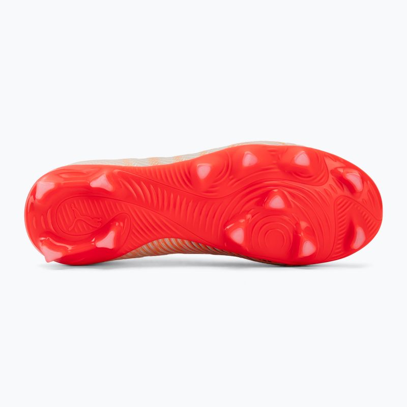 Scarpe da calcio bambino PUMA Future 9 Pro FG/AG Jr sugared almond/puma white/ultra red/puma black 4