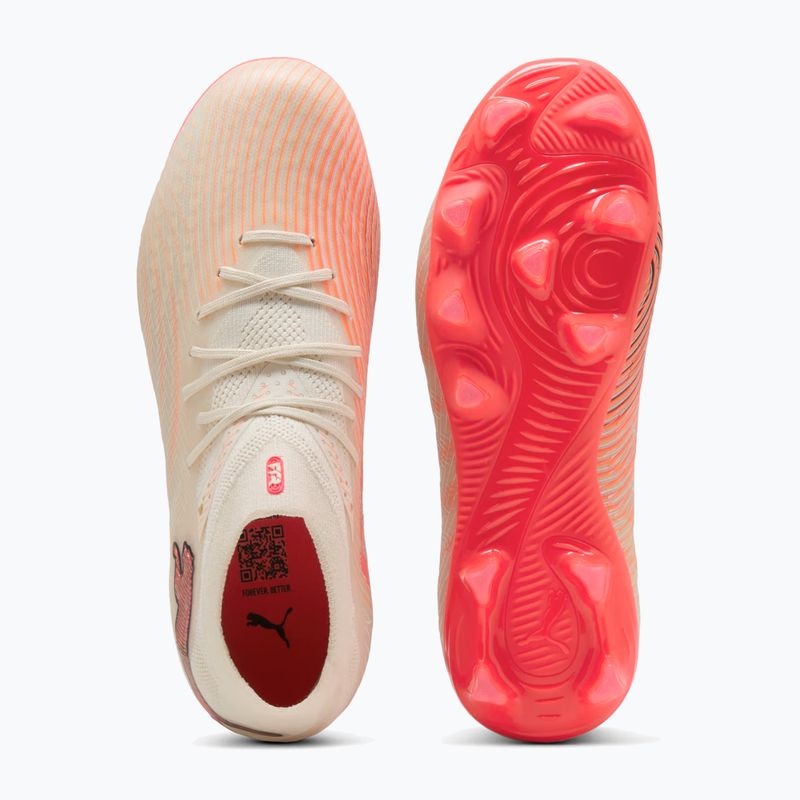 Scarpe da calcio bambino PUMA Future 9 Pro FG/AG Jr sugared almond/puma white/ultra red/puma black 4