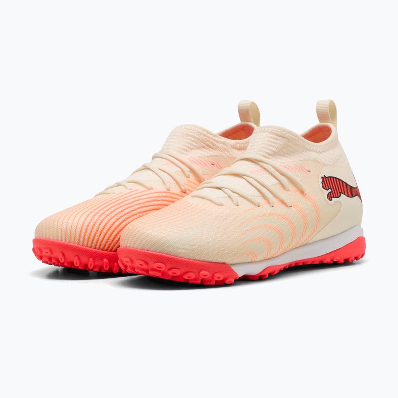 Scarpe da calcio bambino PUMA Future 9 Match TT+ Mid Jr sugared almond/puma white/ultra red/puma black 3