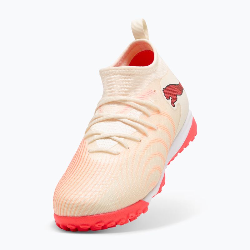 Scarpe da calcio bambino PUMA Future 9 Match TT+ Mid Jr sugared almond/puma white/ultra red/puma black 4