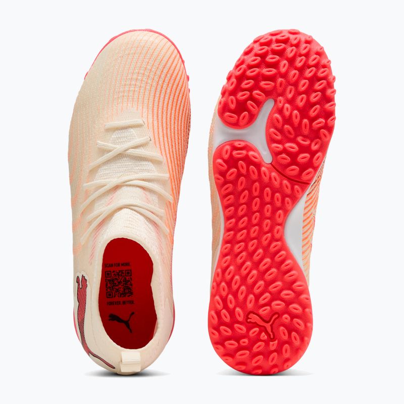 Scarpe da calcio bambino PUMA Future 9 Match TT+ Mid Jr sugared almond/puma white/ultra red/puma black 5