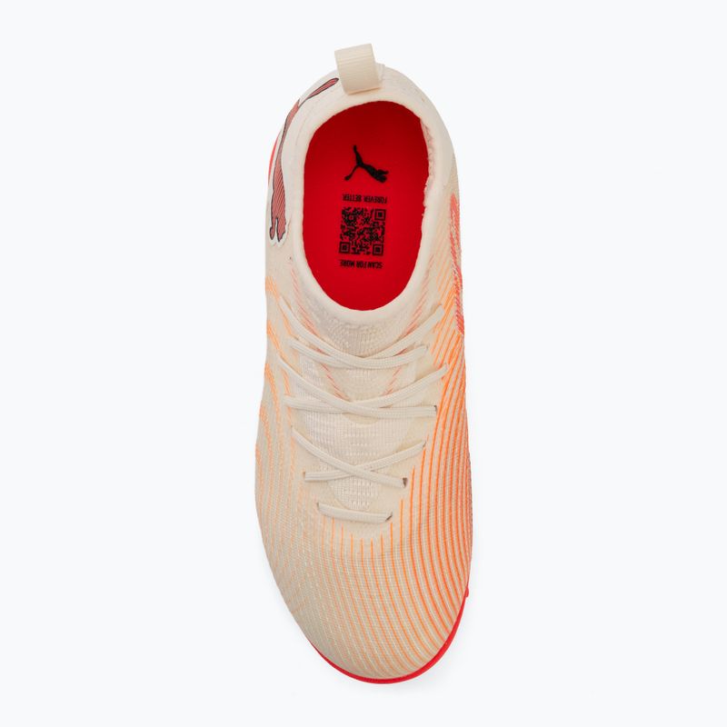 Scarpe da calcio bambino PUMA Future 9 Match TT+ Mid Jr sugared almond/puma white/ultra red/puma black 5