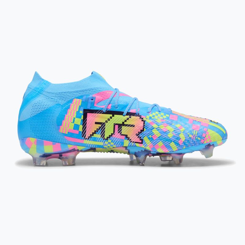 Scarpe da calcio PUMA Future 9 Ultimate Advanced Level FG puma white/blue glimmer/pink glimmer/yellow alert 2