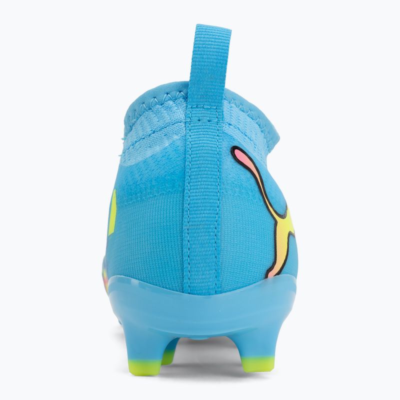 Scarpe da calcio bambino PUMA Future 9 Match Advanced Level FG/AG Jr puma white/blue glimmer/pink glimmer/yellow alert 6