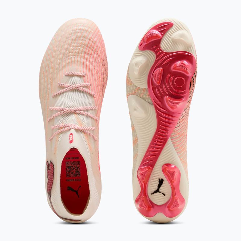 Scarpe da calcio PUMA Future 9 Ultimate Low FG sugared almond/puma white/ultra red/puma black 5