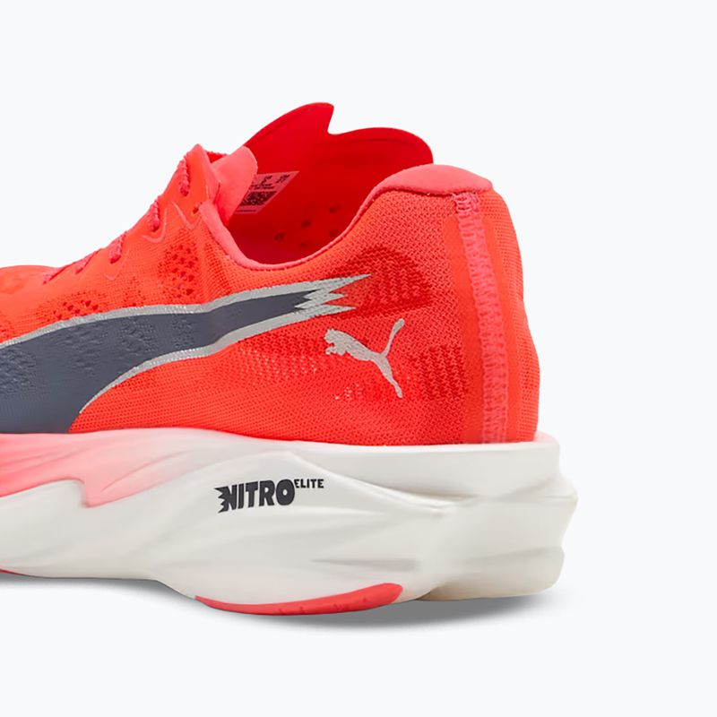 Scarpe da corsa uomo PUMA Deviate Nitro Elite 4 ultra red/inky depths 5