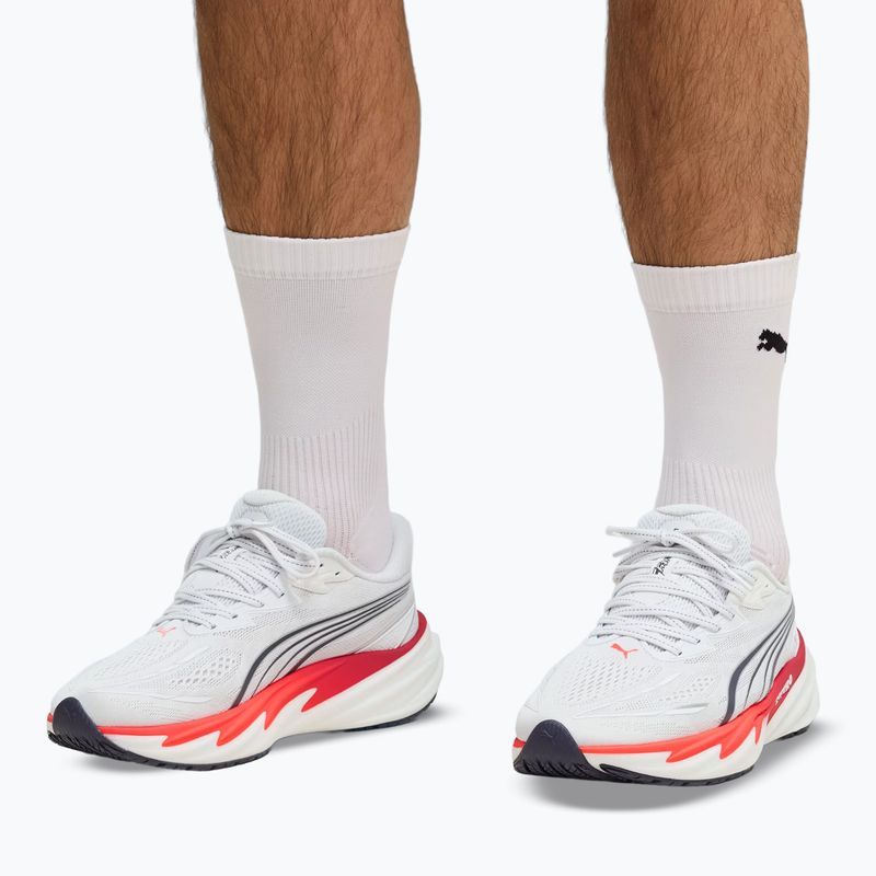 Scarpe da corsa uomo Puma Velocity Nitro 5 puma white/ultra red 7