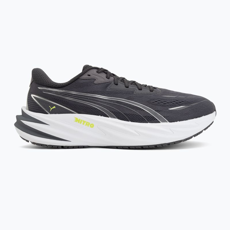 Scarpe da corsa uomo Puma Velocity Nitro 5 moody gray/sunny lime 2