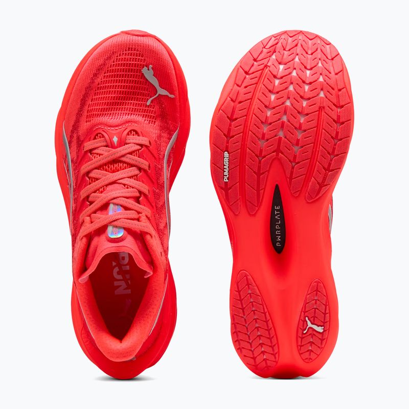 Scarpe da corsa donna PUMA Deviate Nitro 4 ultra red/puma silver 6