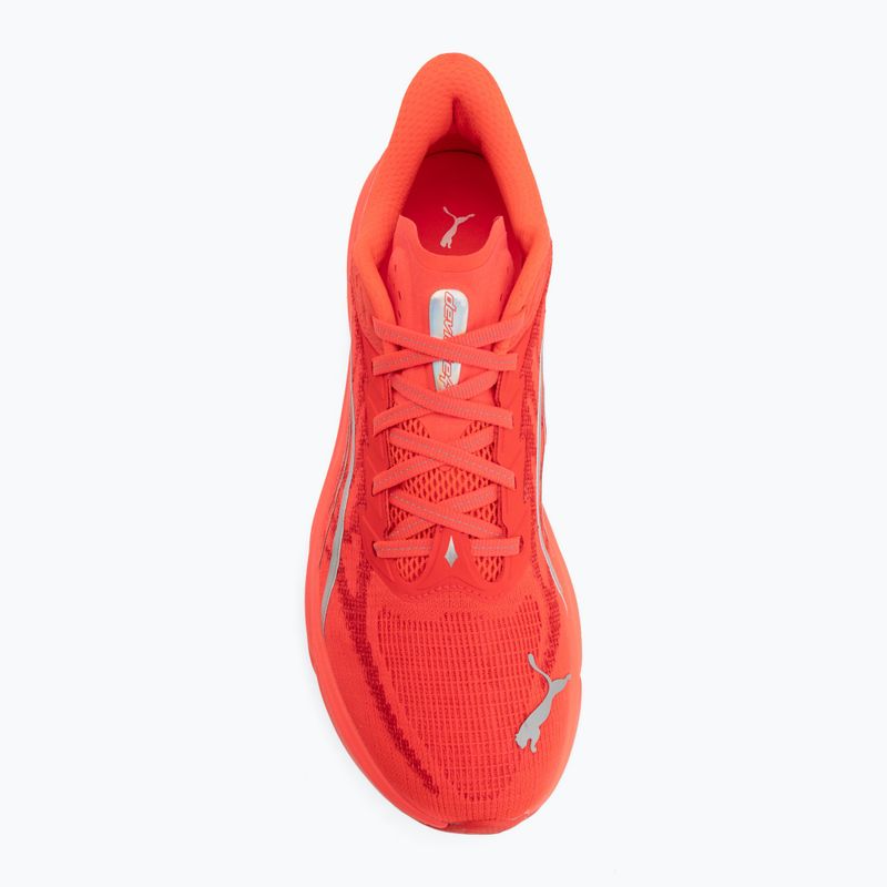 Scarpe da corsa uomo PUMA Deviate Nitro 4 ultra red/puma silver 5