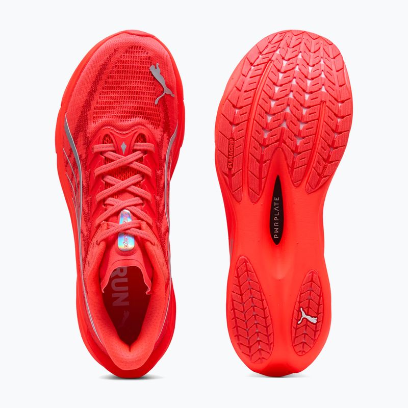 Scarpe da corsa uomo PUMA Deviate Nitro 4 ultra red/puma silver 5