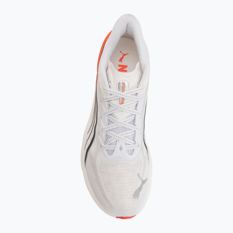 Scarpe da corsa uomo PUMA Deviate Nitro 4 puma white/ultra red 5