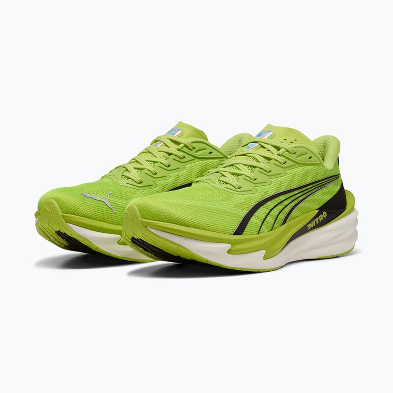 Scarpe da corsa uomo PUMA Deviate Nitro 4 sunny lime/puma black 3