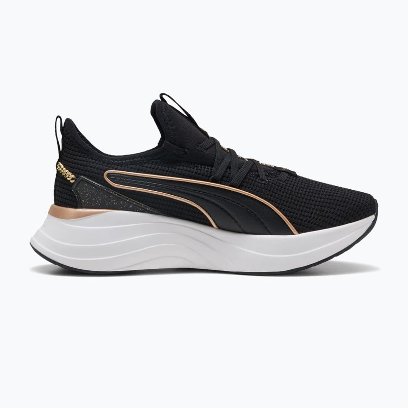 Scarpe da donna PUMA Softride Sabrina Polished Chrome puma black/puma white/puma gold 2