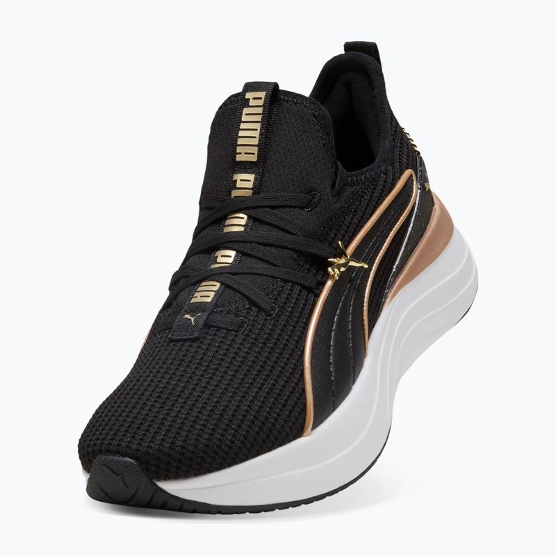 Scarpe da donna PUMA Softride Sabrina Polished Chrome puma black/puma white/puma gold 4