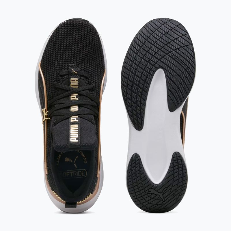 Scarpe da donna PUMA Softride Sabrina Polished Chrome puma black/puma white/puma gold 5