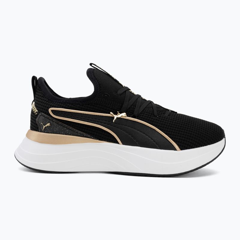 Scarpe da donna PUMA Softride Sabrina Polished Chrome puma black/puma white/puma gold 2
