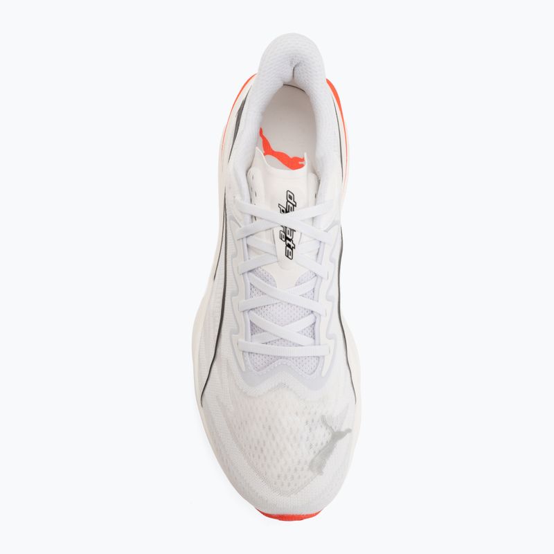 Scarpe da corsa uomo Puma Deviate Pure Nitro puma white/ultra red 5
