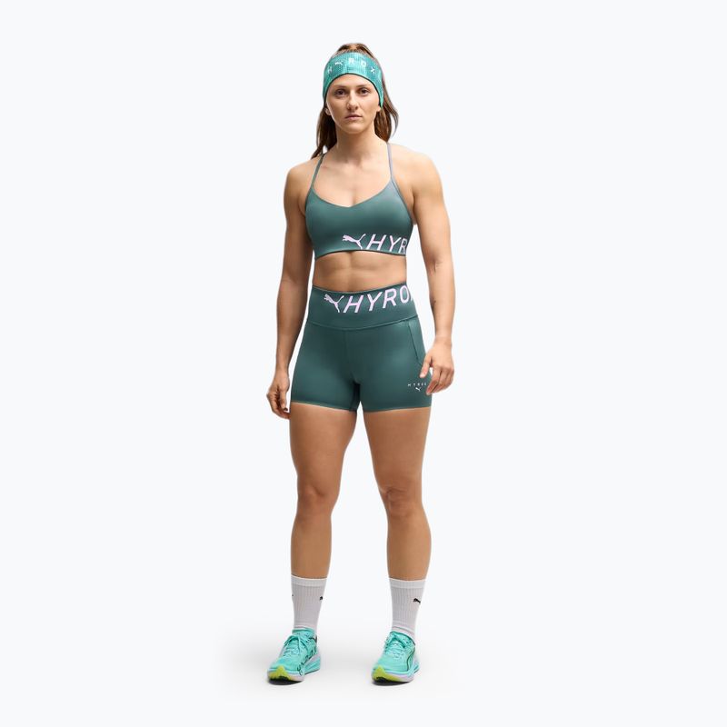 Reggiseno sportivo PUMA x HYROX Strappy Pwrmode herb garden 2