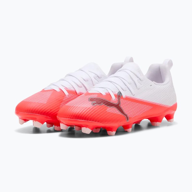 Scarpe da calcio bambino PUMA Ultra 7 Match FG/AG Jr ultra red/puma black/puma white 3
