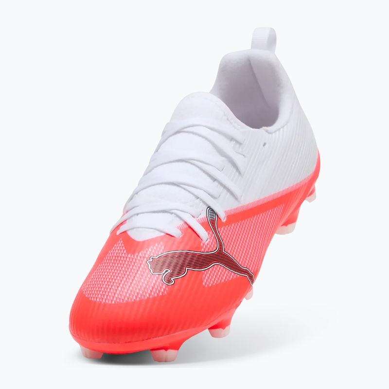 Scarpe da calcio bambino PUMA Ultra 7 Match FG/AG Jr ultra red/puma black/puma white 4