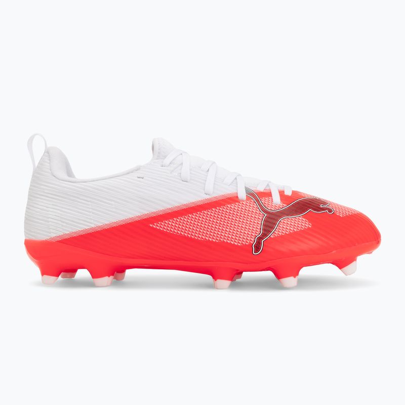 Scarpe da calcio bambino PUMA Ultra 7 Match FG/AG Jr ultra red/puma black/puma white 2
